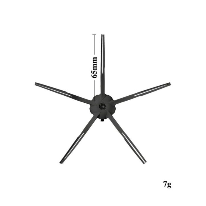 fünfarmige Seitenbürste schwarz Roborock E4 S5 S6 Max Q5+ Q8+ Max+ QRevo