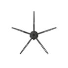 vijf-armige zijborstel zwart Roborock E4 S5 S6 Max Q5+ Q8+ Max+ QRevo