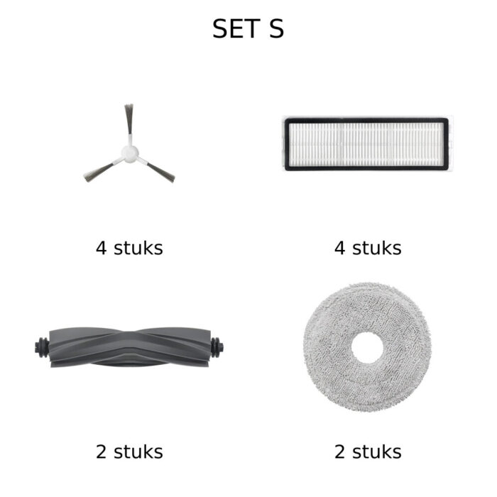 Ersatzset S für Dreame L10s Pro Gen 3 Vervangingsset S voor Dreame L10s Pro Gen 3