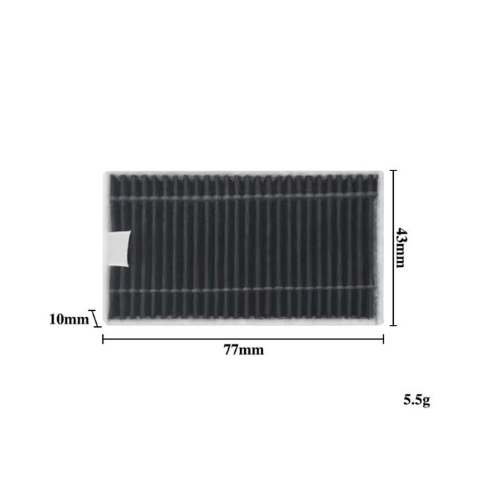 Filtermaße Ecovacs Deebot X12 OmniCyclone Filter Ecovacs Deebot X12 OmniCyclone